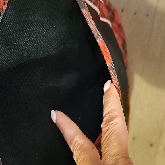 Lands' End zip top canvas Tote Bag - Picture 2 of 12